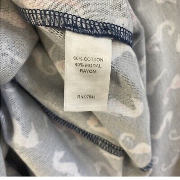 J. JILL Seahorse Blue Print Jersey Skirt Extra Small - Picture 5 of 5